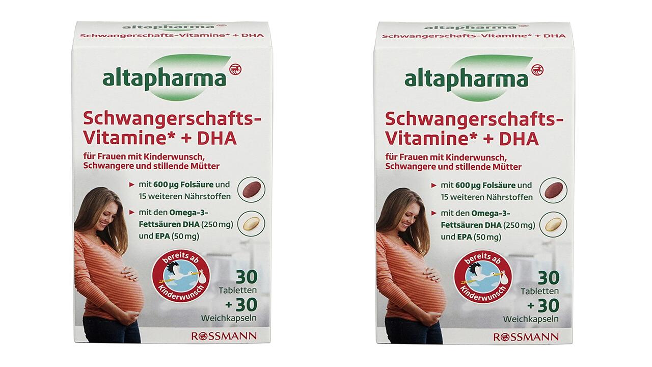 Altapharma-Vitamine für Schwangere nun mit weniger Jod